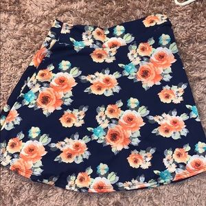 Floral skater skirt